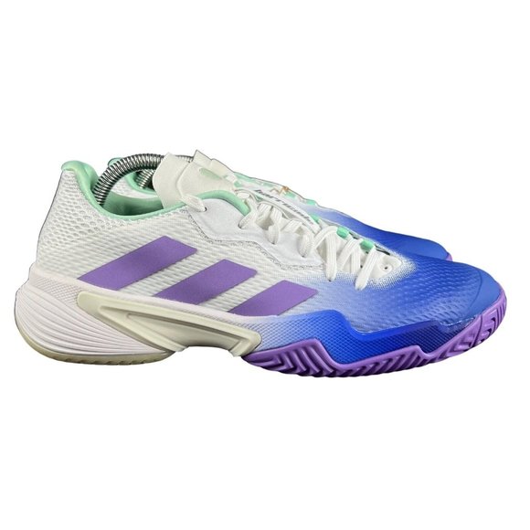 Adidas Barricade Lucid Blue Violet Mint Tennis Shoes HP7417 Women's Size 9 - Picture 1 of 11